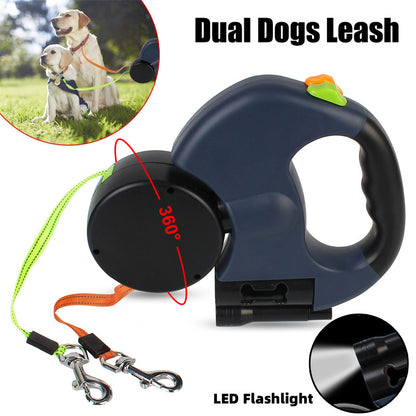 Retractable Dog Leash with Light